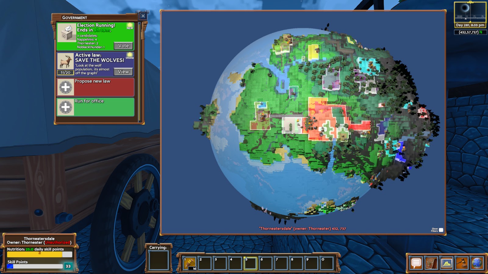 Map of your own "Eco-world". 